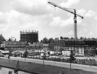80267 Afbeelding van de bouw van het gebouw van de Gemeentelijke Archiefdienst Utrecht en het Rijksarchief in de ...